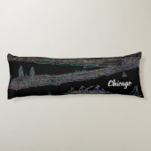 ネイビーピアシカゴ1920のNEON Art Windy City ボディピロー (裏面)