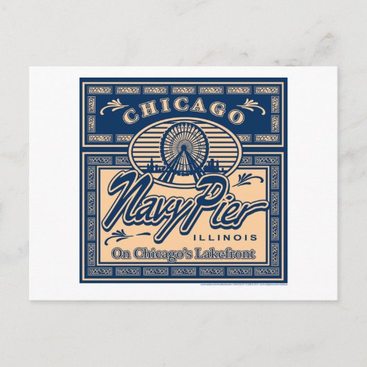 ネイビーピアシカゴ ポストカード (正面)