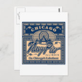 ネイビーピアシカゴ ポストカード (正面/裏面)
