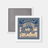 ネイビーピアシカゴ マグネット (正面/裏面)