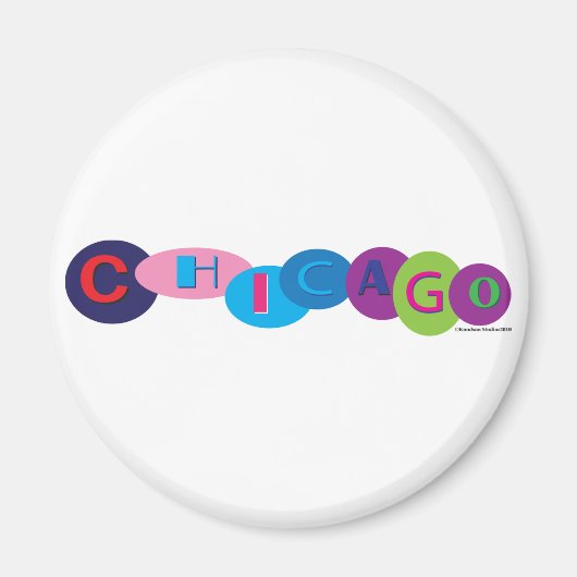 ネイビーピアシカゴ マグネット (正面)