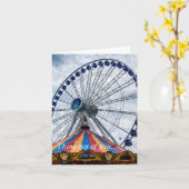 ネイビーピアフェリス考えるホイールズオブユー カード (黄色い花)