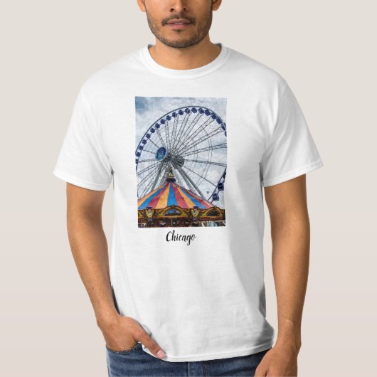 ネイビーピア観覧車 Tシャツ (正面)