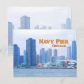 ネイビーピア – シカゴイリノイ ポストカード (正面/裏面)