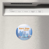 ネイビーピア – シカゴイリノイ マグネット (インサイチュ (食洗機))