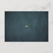 ネイビーピンクのロマンチックなローズの結婚式ゲスト詳細 エンクロージャーカード (裏面)