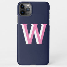 ネイビーピンクイニシャル