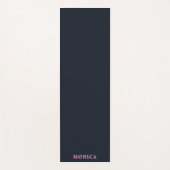 ネイビーピンクカスタム色 ヨガマット (正面)