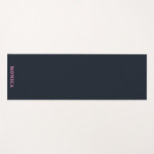 ネイビーピンクカスタム色 ヨガマット (正面(横))