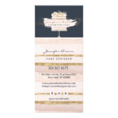 ネイビーピンクケーキベーカリーフローラペストリー価格 ラックカード (裏面)