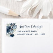 ネイビーピーニーシルバーダスティブルーユーカリプトゥスリターン ラベル (インサイチュ)