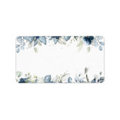 ネイビーピーニーシルバーダスティブルーユーカリ郵送 ラベル (正面)