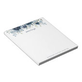 ネイビーピーニーダスティブルーユーカリ ノートパッド (アングル)