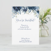 ネイビーピーニーユーカリ緑 案内状 (スタンド正面)