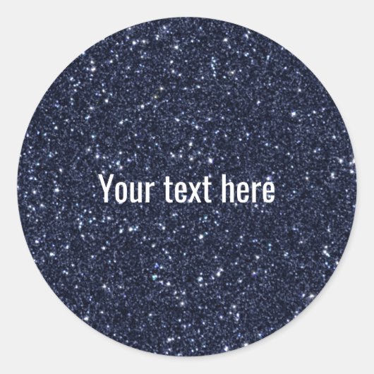 ネイビーフェイクブルーグライダー ラウンドシール (正面)