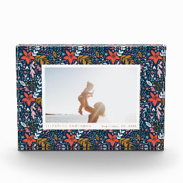 ネイビーフェスティバルかわいらしホリデークリスマスフォトブロック フォトブロック