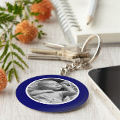 ネイビーフォトキーチェーン キーホルダー (側面)