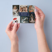 ネイビーフォトコラージュプロフェッショナル写真家 チラシ (手)