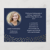 ネイビーフォトコラージュプロフェッショナル写真家 チラシ (裏面)