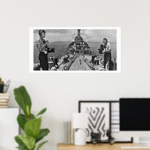 ネイビーフォトジェクトアットワーク ポスター (ホームオフィス)