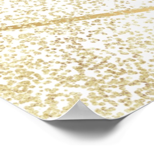 ネイビーフラワーズウォーター結婚カラーフローラの歓迎 ポスター (角)