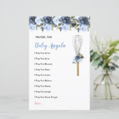 ネイビーフラワーズ祈りの言葉ベビー緑フローラ (スタンド正面)