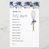 ネイビーフラワーズ祈りの言葉ベビー緑フローラ (正面)