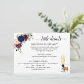 ネイビーフラワーバブルとバーボンエンクロージャカード エンクロージャーカード (スタンド正面)