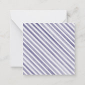 ネイビーフランスのボウギフト付き水彩シャンパン ノートカード (裏面)