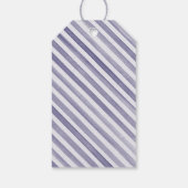 ネイビーフランスのボウ付き水彩シャンパン ギフトタグ (裏面)