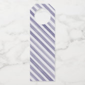 ネイビーフランスのボウ付き水彩シャンパン ボトルネックタグ (裏面)