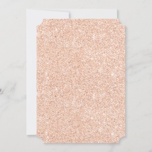 ネイビーフリンジバラ金ゴールドブルゴーニュフローラベビーシャワー 招待状 (裏面)