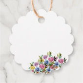 ネイビーフローラボヘミアン結婚シック フェイバータグ (裏面)