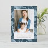 ネイビーフローラマザーズデイカード カード (スタンド正面)