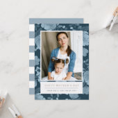 ネイビーフローラマザーズデイカード カード (正面/裏面インサイチュ)