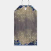 ネイビーフローラメイスン素朴結婚ジャー ギフトタグ (裏面)