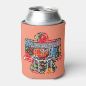 ネイビーフローラル TBIRD 缶クーラー (缶正面)