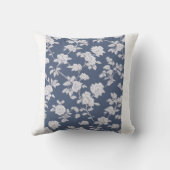 ネイビーフローラ枕 クッション (裏面)