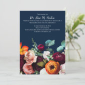 ネイビーフローラ葬儀記念のお知らせ011124F 招待状 (スタンド正面)