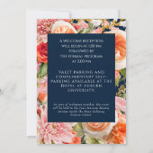 ネイビーフローラ葬儀記念アナウンス011124B 招待状 (裏面)