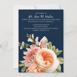 ネイビーフローラ葬儀記念アナウンス011124B 招待状