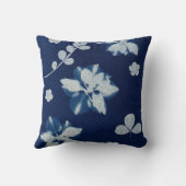 ネイビーフローラ装飾用クッション クッション (裏面)