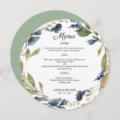 ネイビーフローラ離れグリーメニュー メニュー (正面/裏面)