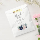 ネイビーブライダルシャワー好意バッグラブズスウィート フェイバーバッグ (封をした状態)