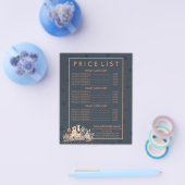 ネイビーブラウンペットシッター犬の獣医学価格一覧 チラシ (シングル)