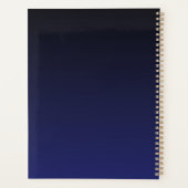 ネイビーブラシ金ゴールドモノグラムアポイントメント本 プランナー手帳 (裏面)