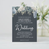 ネイビーブラックグリーン結婚式招待状 招待状 (スタンド正面)