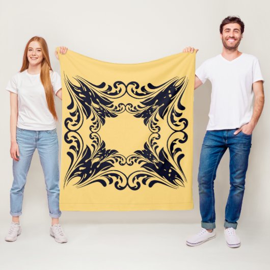 ネイビーブラック フリースブランケット (インサイチュ)