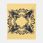 ネイビーブラック フリースブランケット (正面)