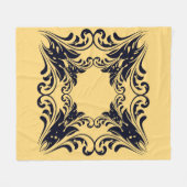 ネイビーブラック フリースブランケット (正面(横))